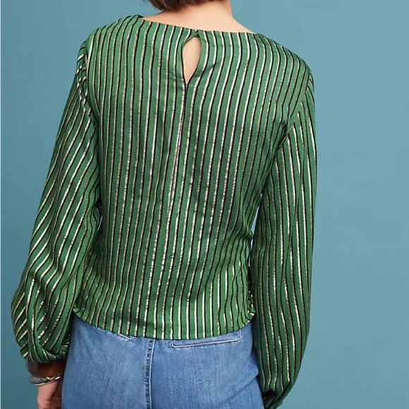 Green gold top by Seen Worn Kept - Picture 2 of 10